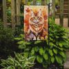 Skookum Cat in Fall Leaves Garden Flag Mailbox Flag Decorative Yard Flag Banner Outside Patio Artwork Yard Flower Beds, Garden Size, Multicolor