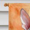 Cornish Rex Cat in Fall Leaves House Flag Large Porch Sleeve Pole Decorative Outside Yard Banner Artwork Wall Hanging, Polyester, House Size