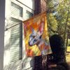 Donskoy Don Sphynx Cat in Fall Leaves House Flag Large Porch Sleeve Pole Decorative Outside Yard Banner Artwork Wall Hanging, Polyester, House Size