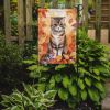 Scottish Fold Cat in Fall Leaves Garden Flag Mailbox Flag Decorative Yard Flag Banner Outside Patio Artwork Yard Flower Beds, Garden Size, Multicolor