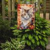 American Curl Cat in Fall Leaves Garden Flag Mailbox Flag Decorative Yard Flag Banner Outside Patio Artwork Yard Flower Beds, Garden Size, Multicolor