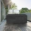 210D Waterproof Outdoor Furniture Cover Windproof Dustproof Patio Furniture Protector Oxford Cloth Garden 48.42x48.42x29.13 inch