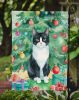 Chantilly Tiffany Cat By the Christmas Tree Garden Flag Mailbox Flag Decorative Yard Flag Banner Outside Patio Artwork Yard Flower Beds, Garden Size