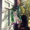 Thai Lilac Cat By the Christmas Tree House Flag Large Porch Sleeve Pole Decorative Outside Yard Banner Artwork Wall Hanging, Polyester, House Size