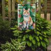 Ural Rex Cat By the Christmas Tree Garden Flag Mailbox Flag Decorative Yard Flag Banner Outside Patio Artwork Yard Flower Beds, Garden Size