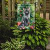 Lykoi Cat By the Christmas Tree Garden Flag Mailbox Flag Decorative Yard Flag Banner Outside Patio Artwork Yard Flower Beds, Garden Size, Multicolor