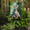 Peterbald Cat By the Christmas Tree Garden Flag Mailbox Flag Decorative Yard Flag Banner Outside Patio Artwork Yard Flower Beds, Garden Size