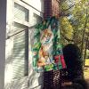 Skookum Cat By the Christmas Tree House Flag Large Porch Sleeve Pole Decorative Outside Yard Banner Artwork Wall Hanging, Polyester, House Size