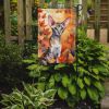 Oriental Shorthair Cat in Fall Leaves Garden Flag Mailbox Flag Decorative Yard Flag Banner Outside Patio Artwork Yard Flower Beds, Garden Size