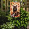 Havana Brown Cat in Fall Leaves Garden Flag Mailbox Flag Decorative Yard Flag Banner Outside Patio Artwork Yard Flower Beds, Garden Size, Multicolor