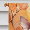 Minskin Cat in Fall Leaves House Flag Large Porch Sleeve Pole Decorative Outside Yard Banner Artwork Wall Hanging, Polyester, House Size, Multicolor