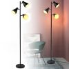 Depuley Tree Floor Lamp Adjustable Lights Standing LED Tall Pole Lamps Black for Bedroom Living Room Office Bulbs Included E26