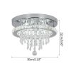 Modern K9 Crystal Chandelier Led For Dining Room Stainless Steel Ceiling Lamp Light Fixture Kitchen Lustres Luminaire Pendant