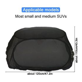 Car Tail Mosquito Net Field Outdoor Self-driving Tour Camping Car Gauze Travel Trunk Car Tail Mosquito Net Tent SUV Rear Tent (Color: E)