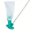 US Swimming Pool Vacuum Head Brush Cleaner Telescopic Pole Fountain Cleaning Tool with Bag For Above Ground Pool Spas Ponds