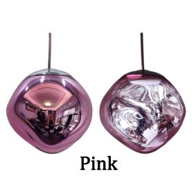 Nordic Loft Lava LED Pendant Lights Modern Design PVC Lighting Living Room Lamp Diningroom Bar Loft Restaurant Hanging Lights (Body Color: Pink, size: 15CM)