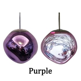 Nordic Loft Lava LED Pendant Lights Modern Design PVC Lighting Living Room Lamp Diningroom Bar Loft Restaurant Hanging Lights (Body Color: Purple, size: 20CM)