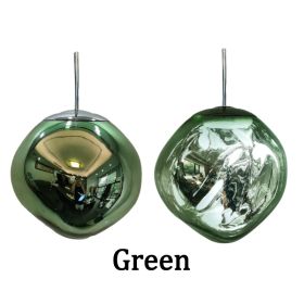 Nordic Loft Lava LED Pendant Lights Modern Design PVC Lighting Living Room Lamp Diningroom Bar Loft Restaurant Hanging Lights (Body Color: Green, size: 50CM)