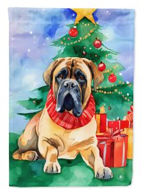 Mastiff Christmas Garden Flag Mailbox Flag Decorative Yard Flag Banner Outside Patio Artwork Yard Flower Beds, Garden Size, Multicolor (Default: Default)