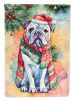 English Bulldog Christmas Garden Flag Mailbox Flag Decorative Yard Flag Banner Outside Patio Artwork Yard Flower Beds, Garden Size, Multicolor