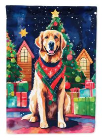 Golden Retriever Christmas Garden Flag Mailbox Flag Decorative Yard Flag Banner Outside Patio Artwork Yard Flower Beds, Garden Size, Multicolor (Default: Default)