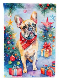 French Bulldog Christmas Garden Flag Mailbox Flag Decorative Yard Flag Banner Outside Patio Artwork Yard Flower Beds, Garden Size, Multicolor (Default: Default)