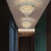 Modern K9 Crystal Chandelier Led For Dining Room Stainless Steel Ceiling Lamp Light Fixture Kitchen Lustres Luminaire Pendant