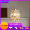 Modern Pendant Light Crystal Led Gold Chandelier Ceiling Lamp Living Dining Room Luminaire Aisle Kitchen Island Decor Fixture