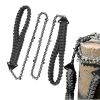 Pocket Chainsaw With Paracord Handle Outdoor Survival Gear Folding Chain Hand Saw Fast Wood & Tree Cutting Hand Chainsaw For